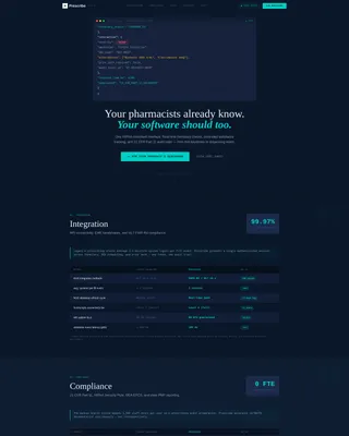 Specialist Pharmaceutical Software & SaaS Reviews & Social Proof Website Template