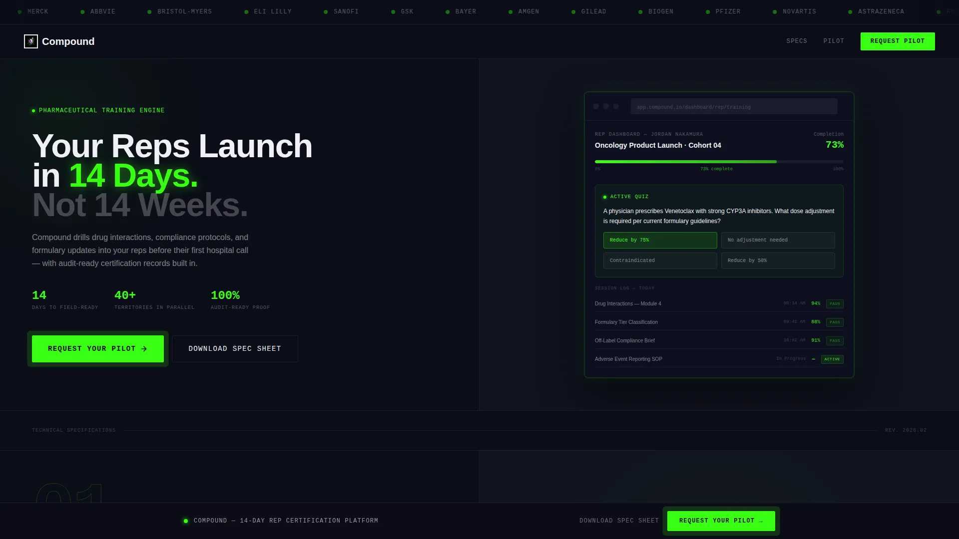 Advanced Pharmaceutical Software & SaaS Professional Website Template
