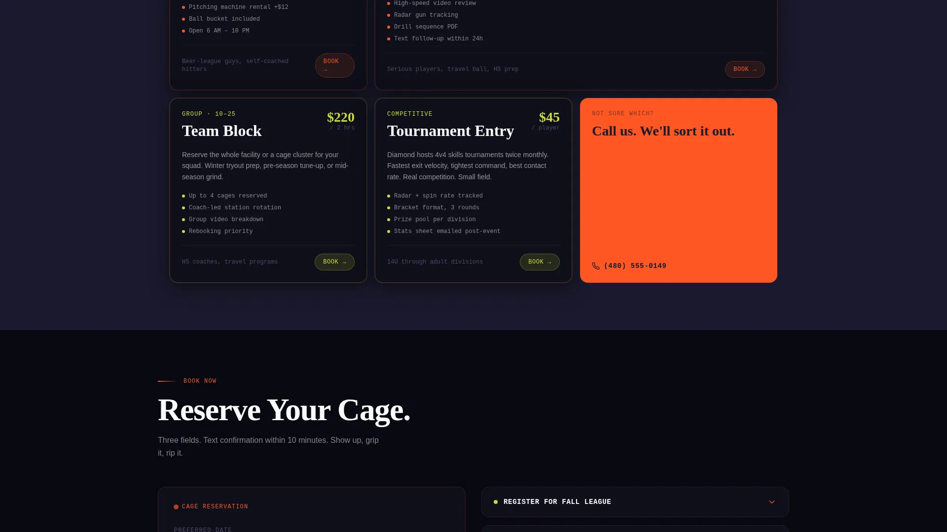Electrifying Baseball Equipment Landing Page Template
