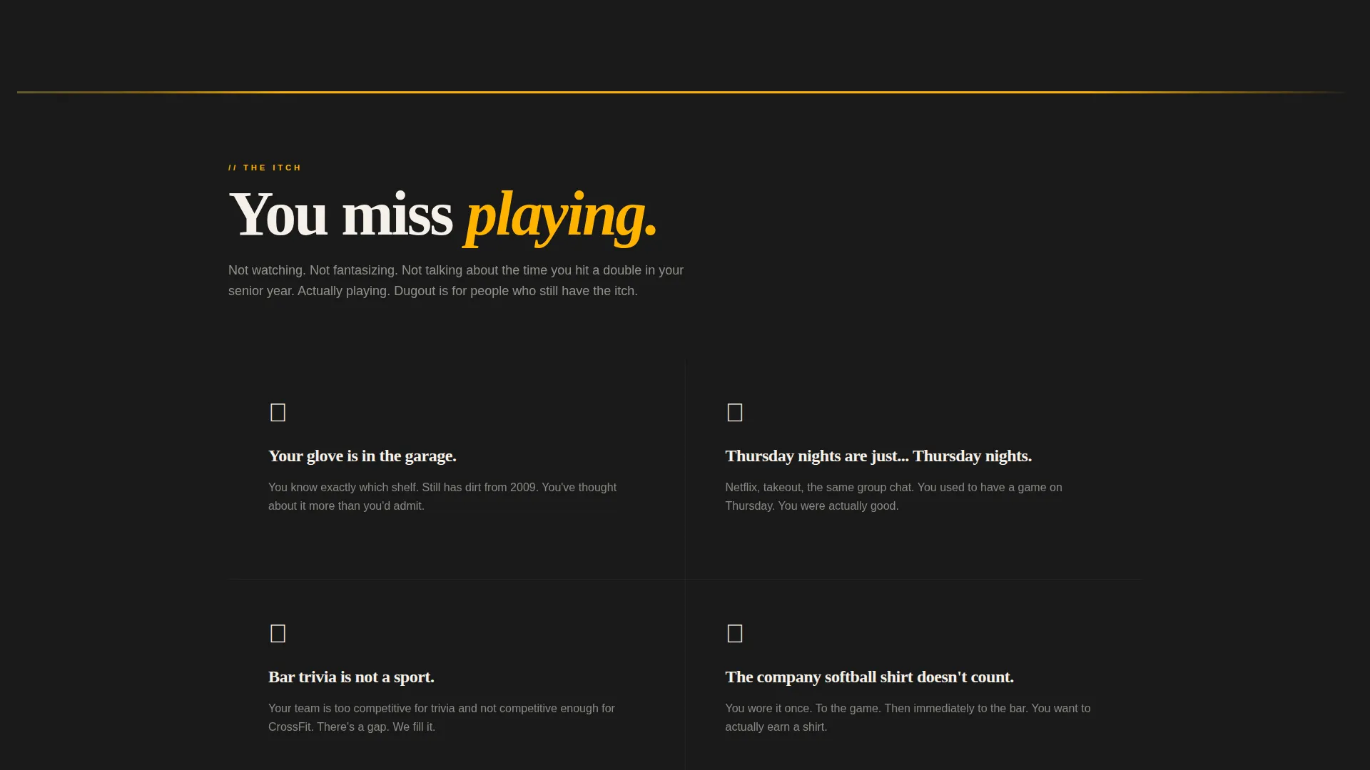 Baseball Recreational League Landing Page Template