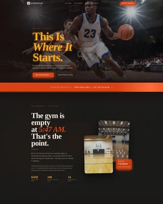 High School Basketball Program Website Template