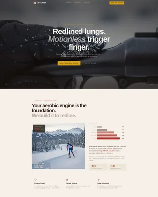 Biathlon Coaching Landing Page Template