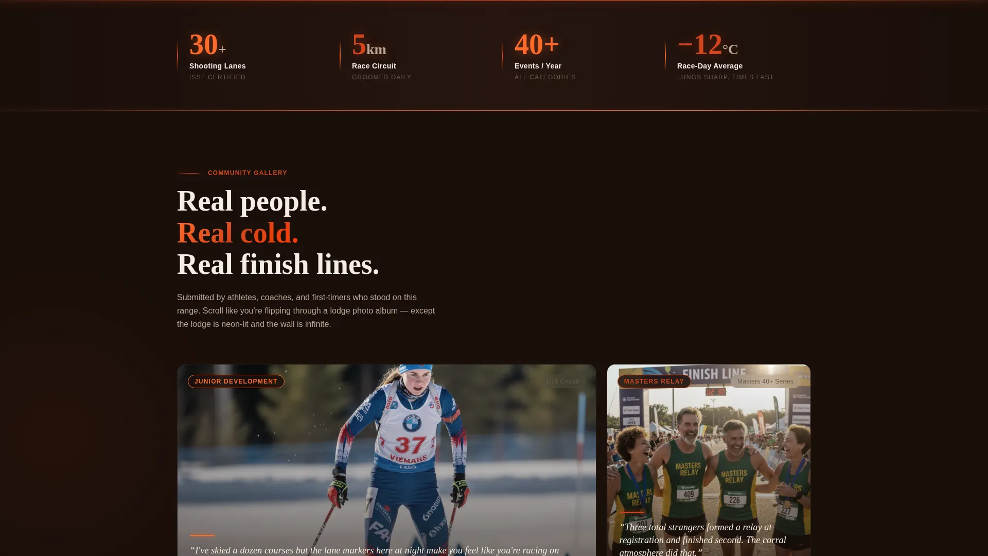 Venue Landing Page Template for Events & Training