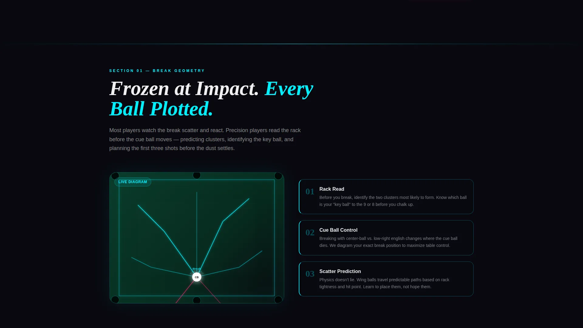 Billiards Coaching Landing Page Template