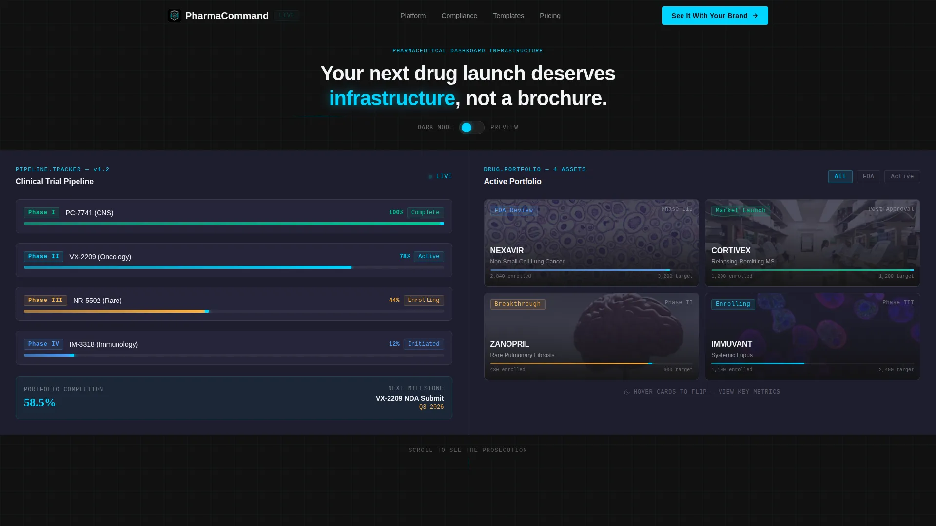 Pharmaceutical Digital Presence Privacy Policy & Terms Website Template