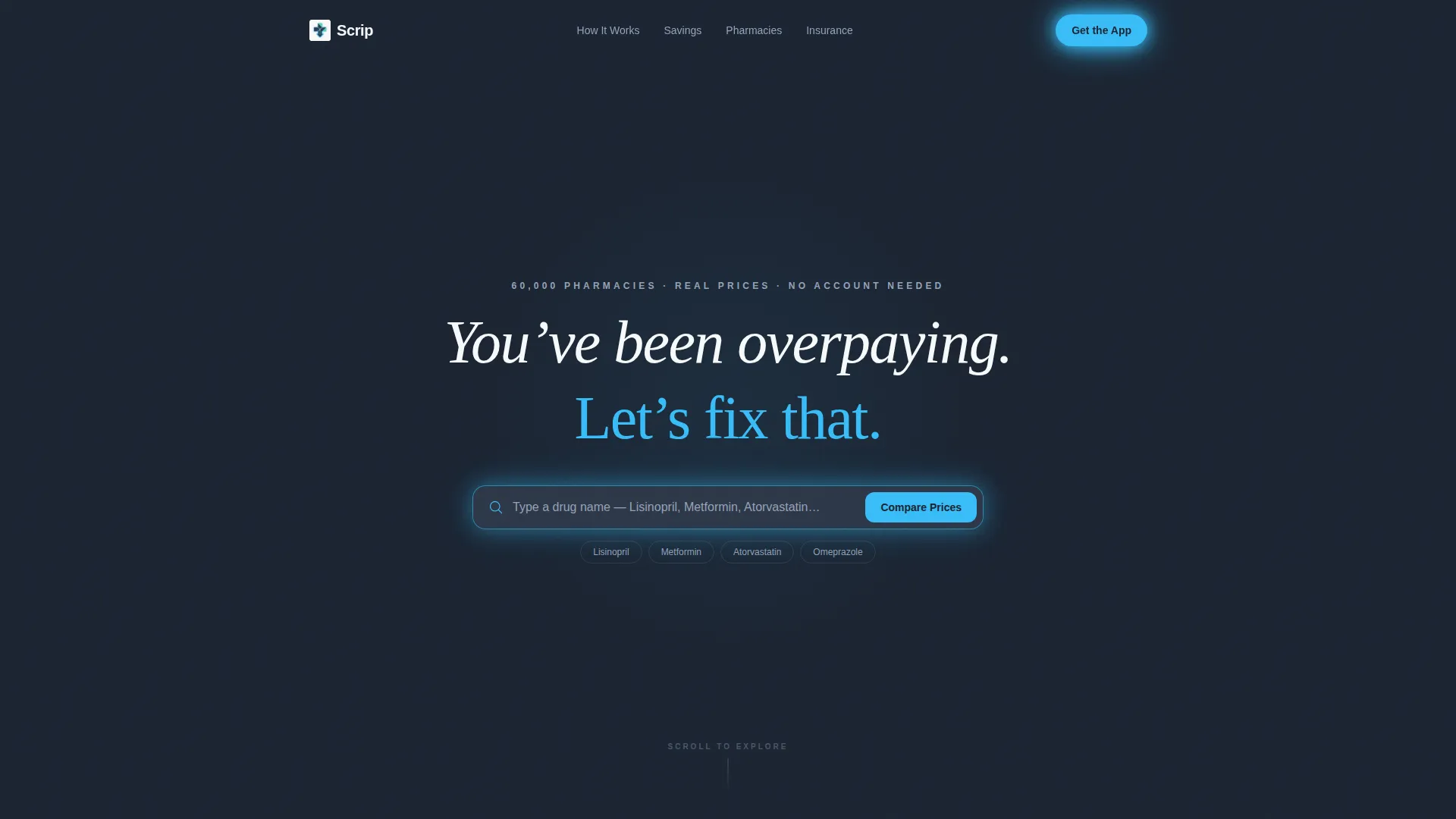 Pharmacy & Prescription App Landing Page Template
