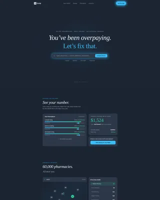 Pharmacy & Prescription App Landing Page Template