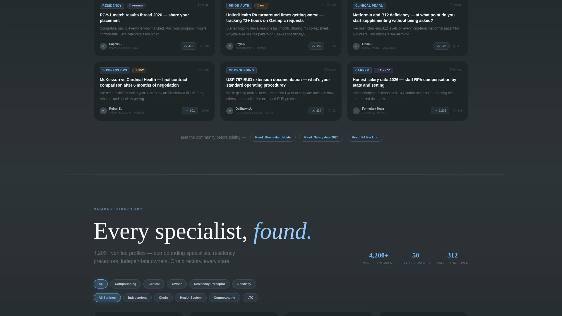 Pharmacy Digital Presence Provider Directory Website Template