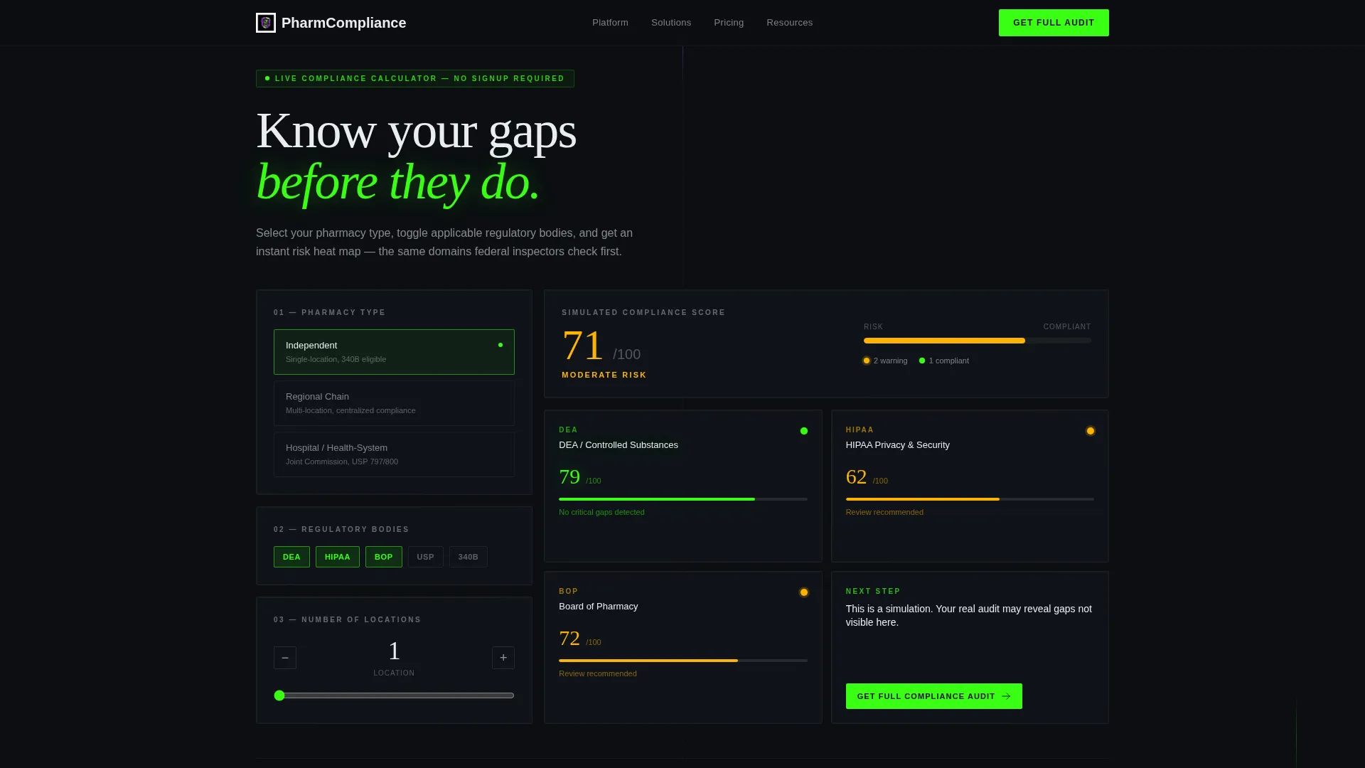 Advanced Pharmacy Software Cost Estimator Website Template
