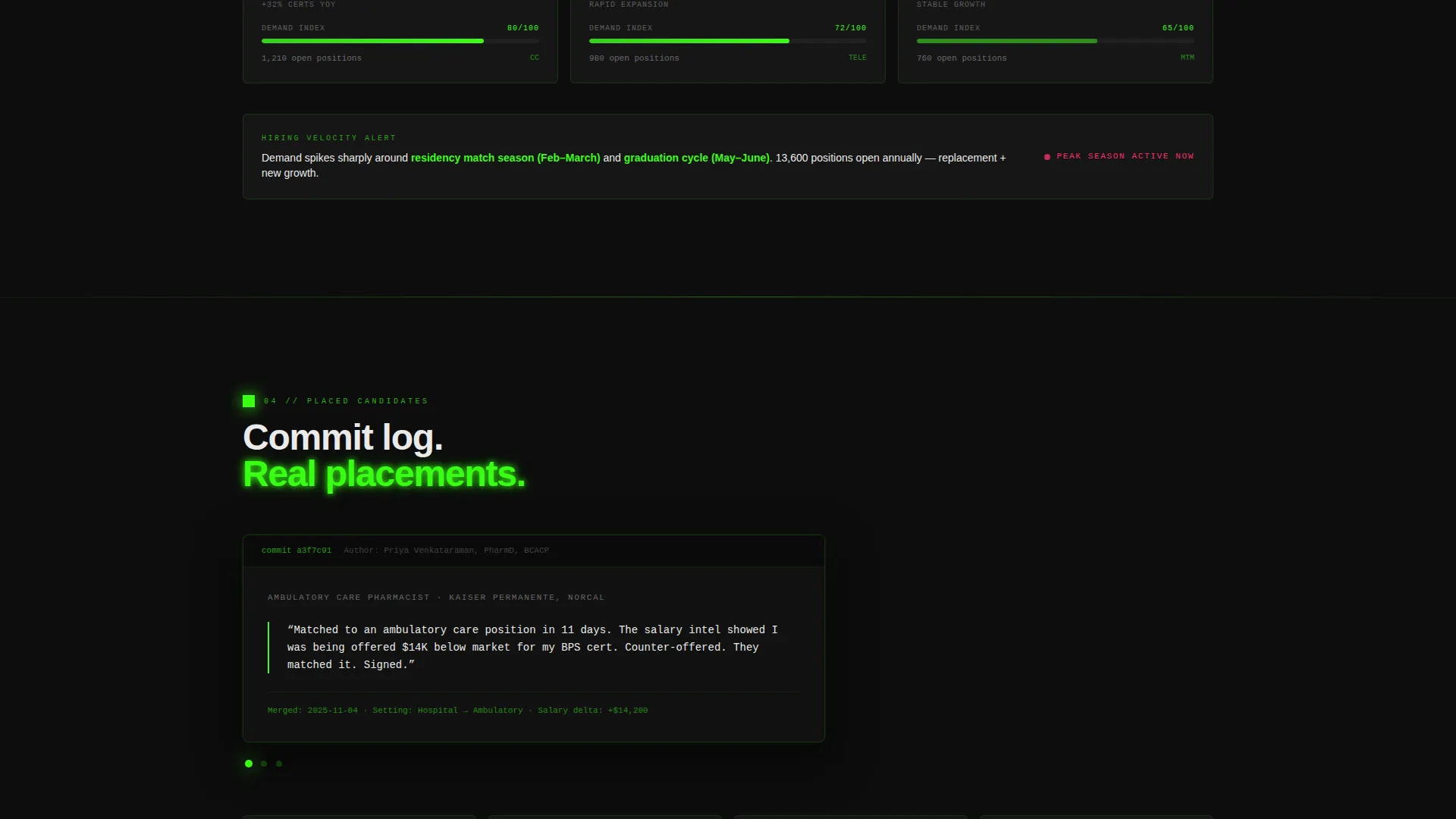 Pharmacy Digital Presence Careers & Recruitment Website Template