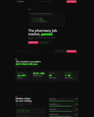 Pharmacy Digital Presence Careers & Recruitment Website Template
