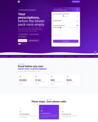 Pharmacy Digital Presence Cost Calculator Website Template
