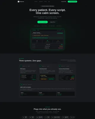 Pharmacy Software Professional Website Template