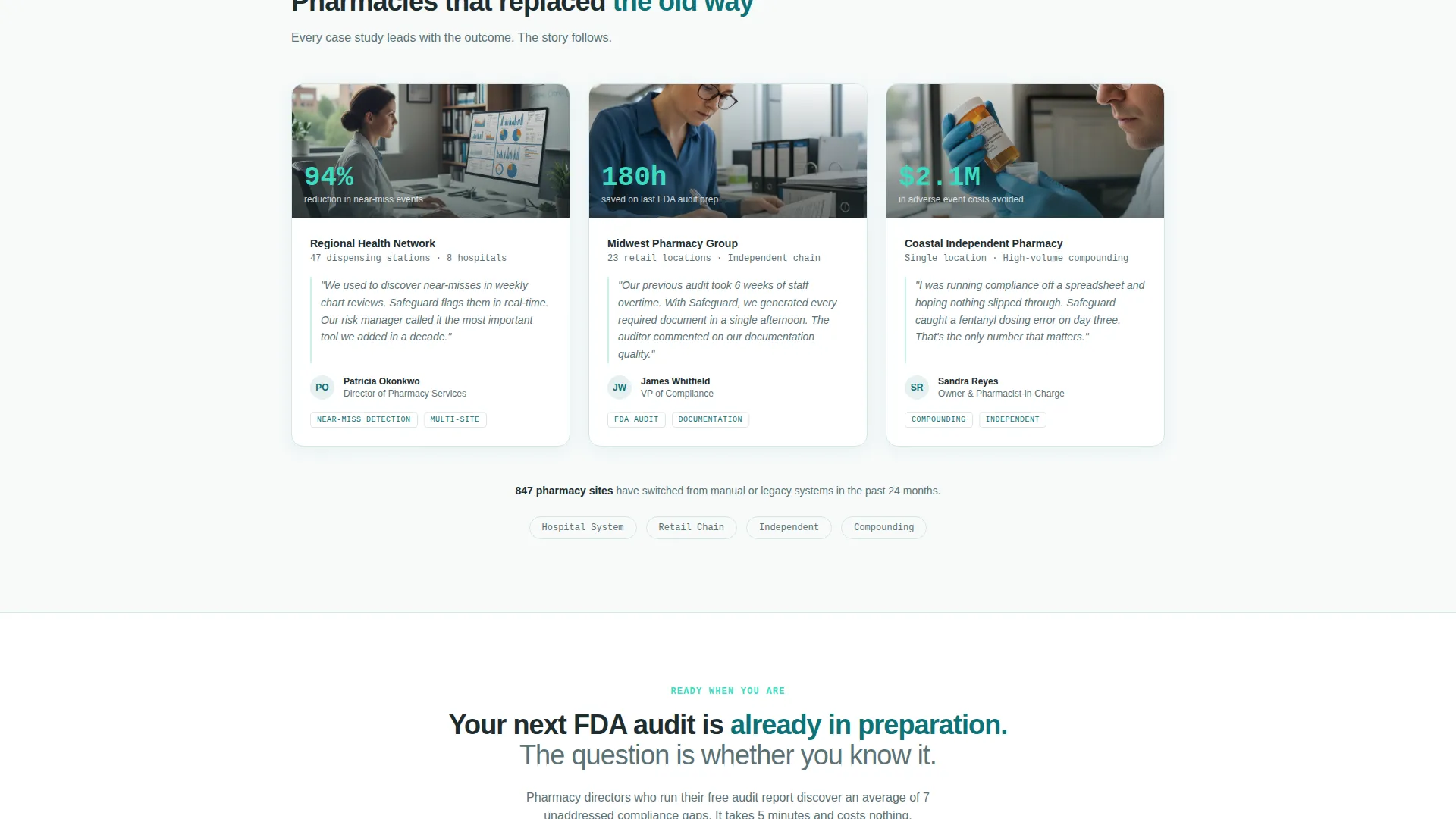 Specialist Pharmacy Software Comparison Website Template