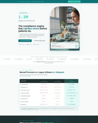 Specialist Pharmacy Software Comparison Website Template