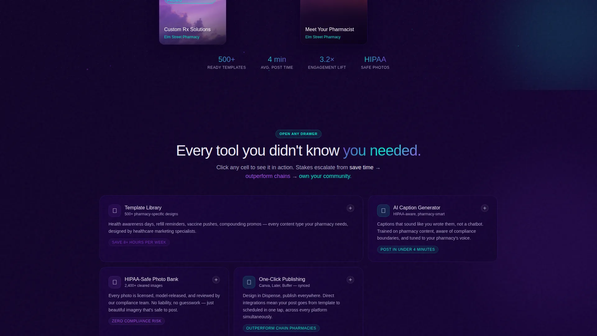 Pharmacy Digital Presence Professional Website Template