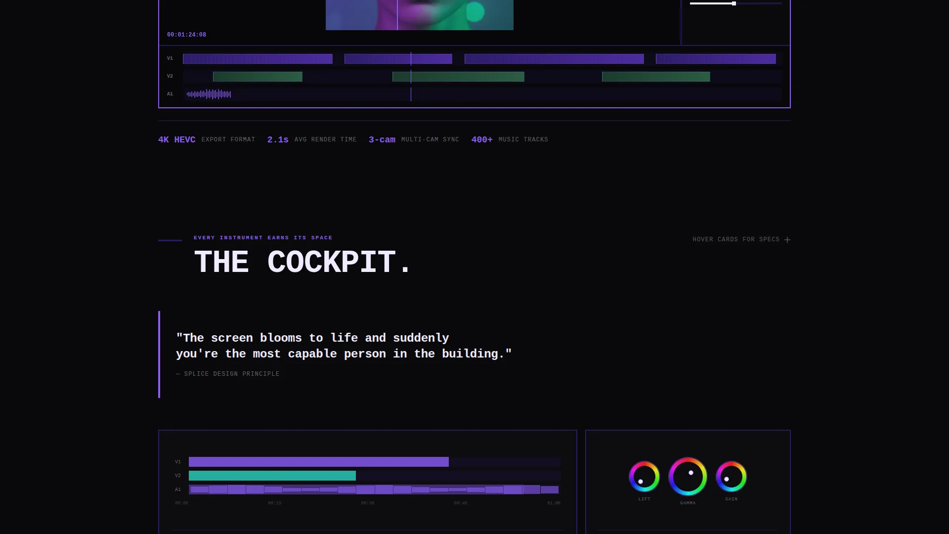 Bold Brutalist Video Editor App Landing Page Template