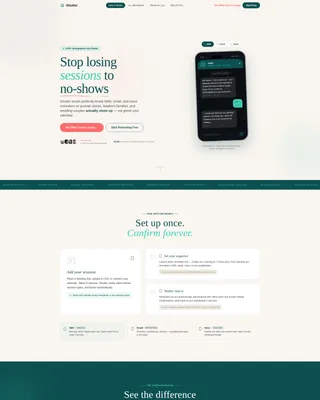 Photography Appointment Reminder Landing Page Template
