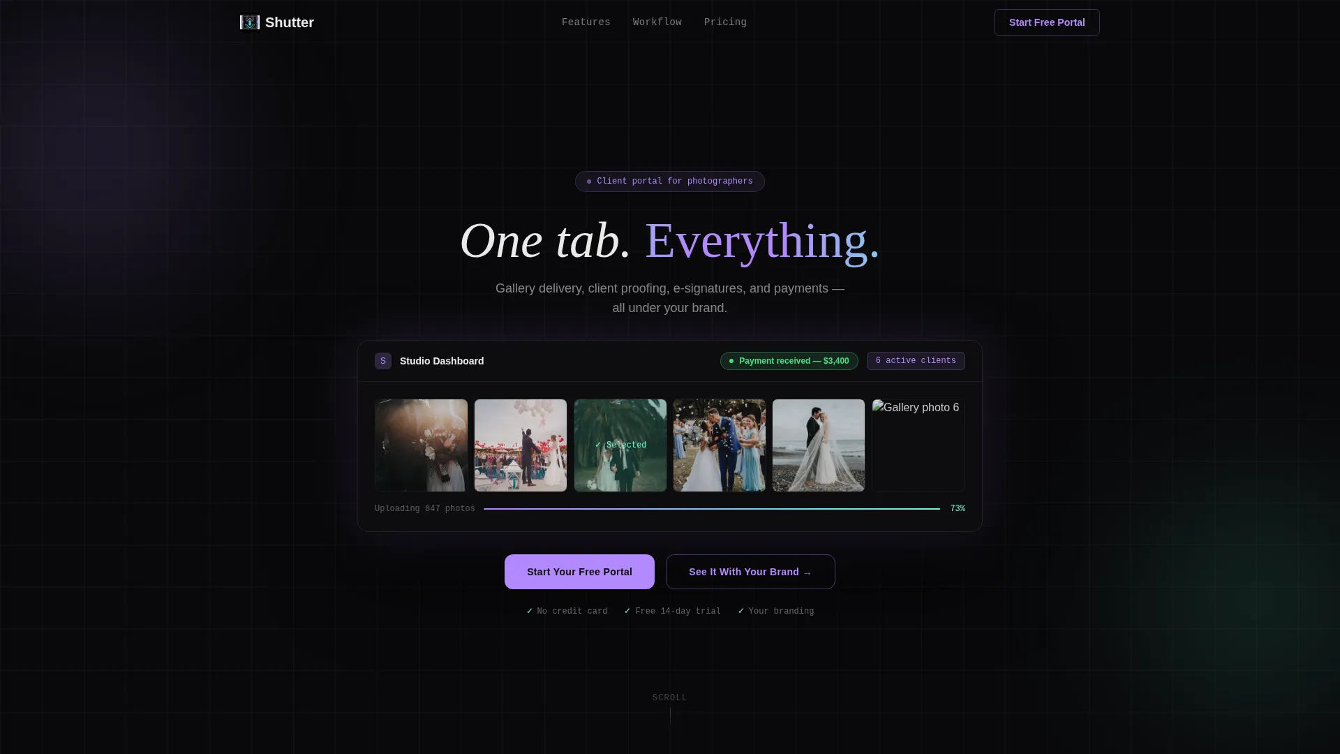 Specialist Photography Digital Presence Professional Website Template