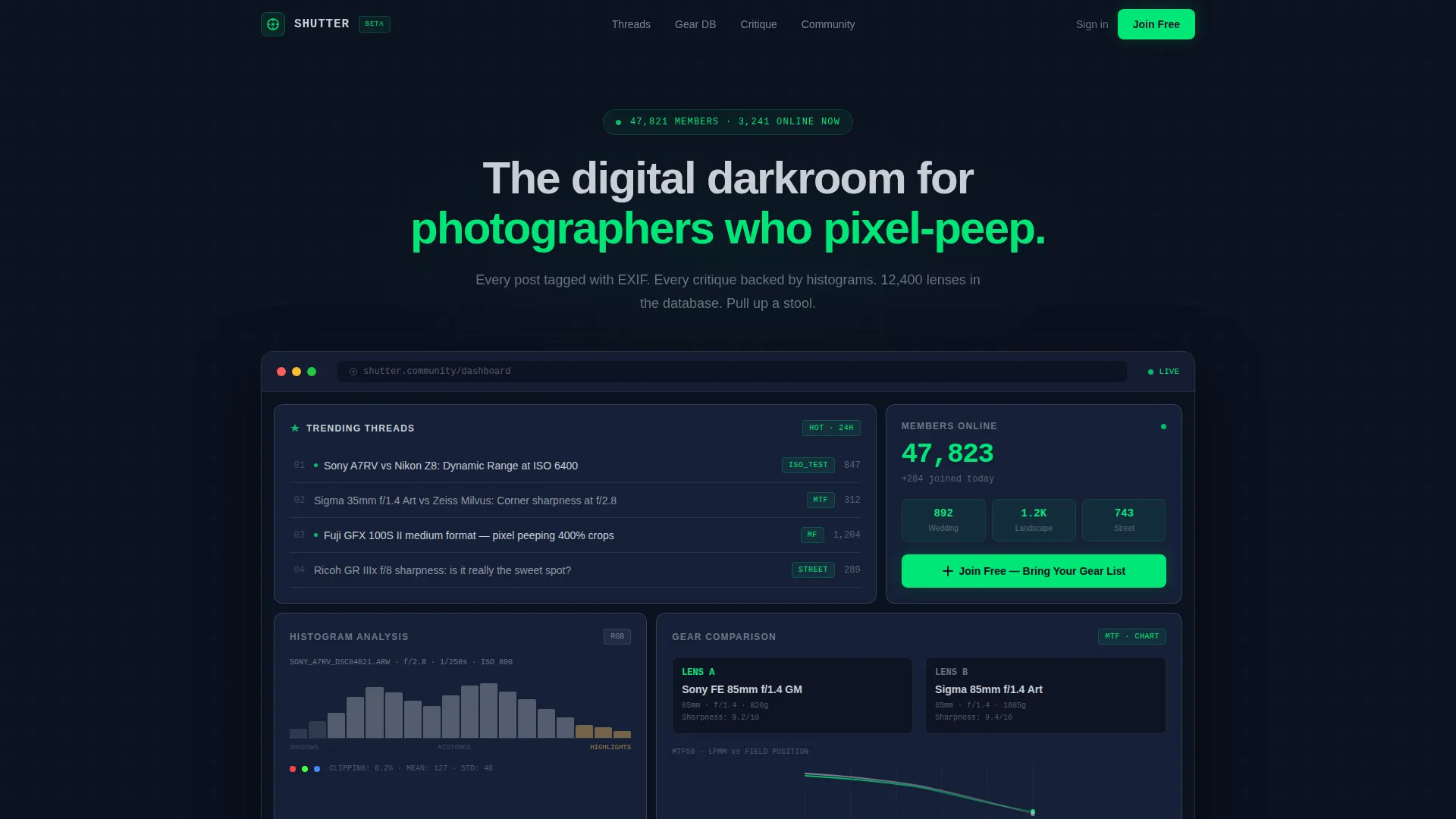 Photography Digital Presence Comparison Website Template