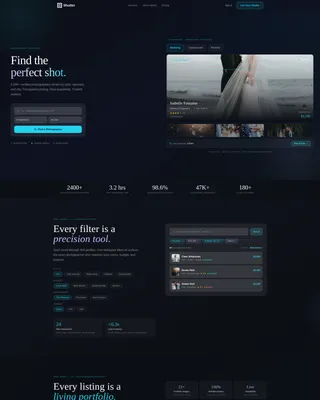 Photography Digital Presence Provider Directory Website Template