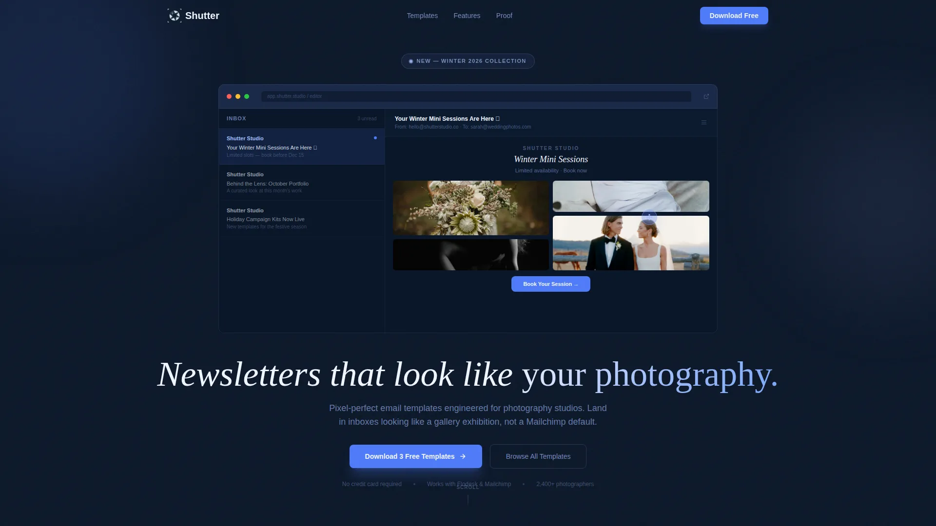 Photography Digital Presence Portfolio & Case Study Website Template