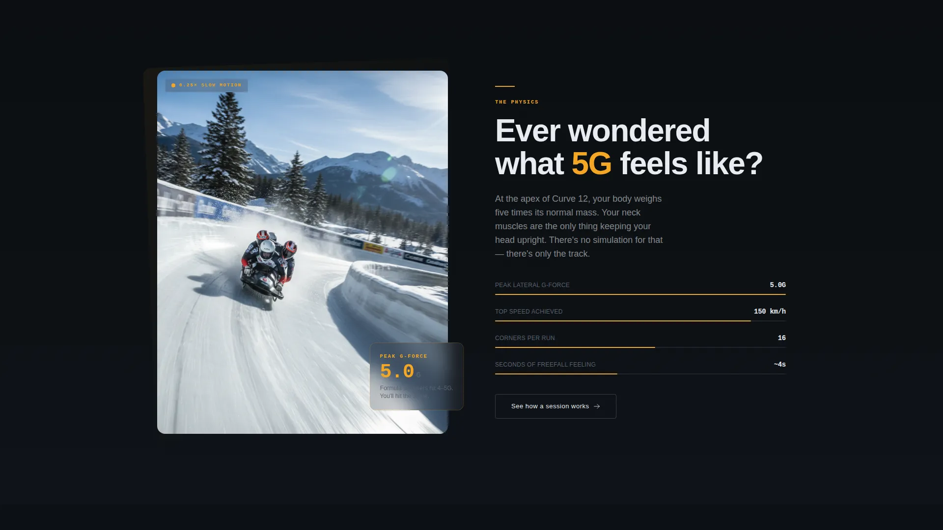 Bobsled Booking Website Template