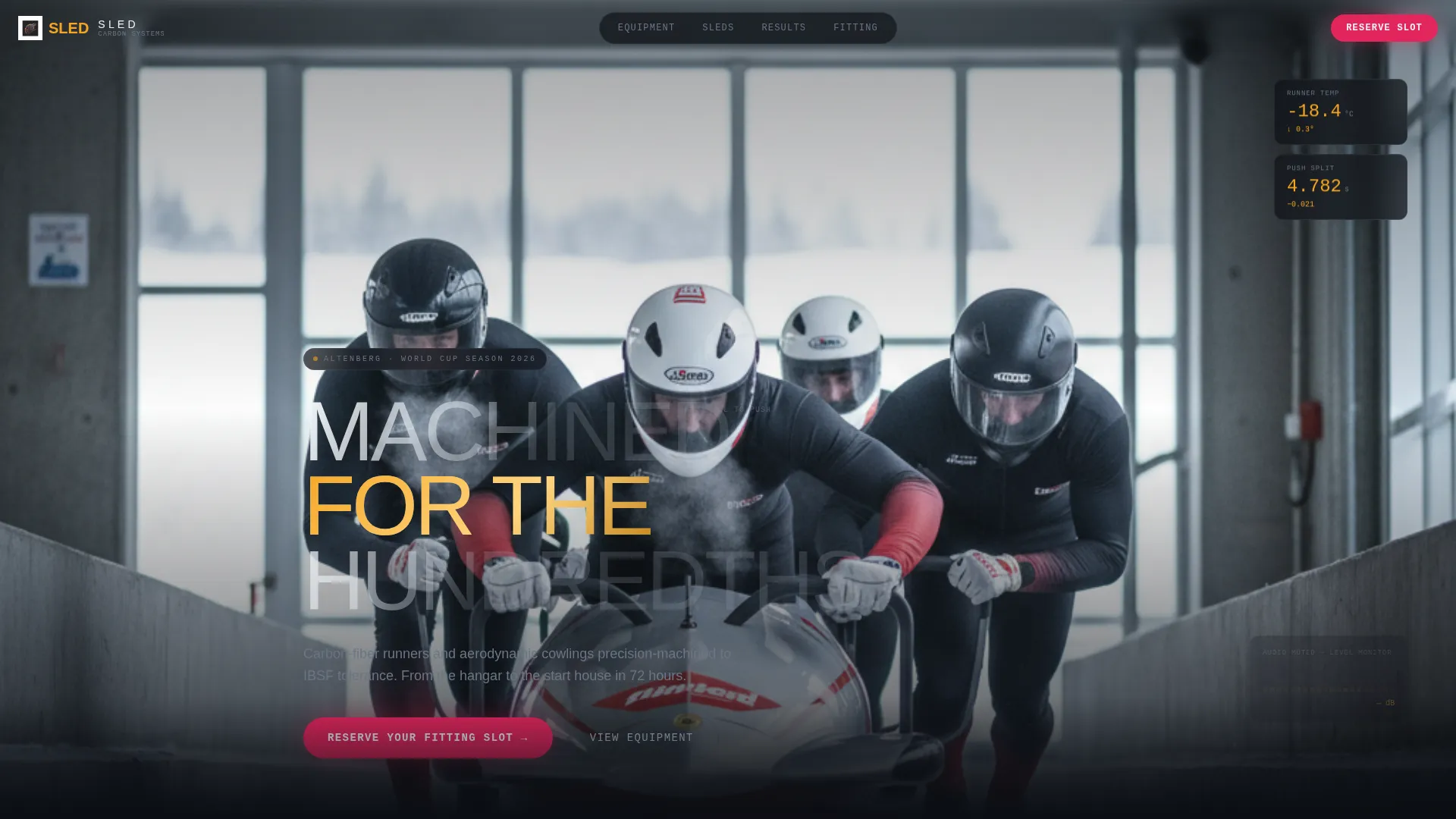 Bobsled Specialist Professional Website Template
