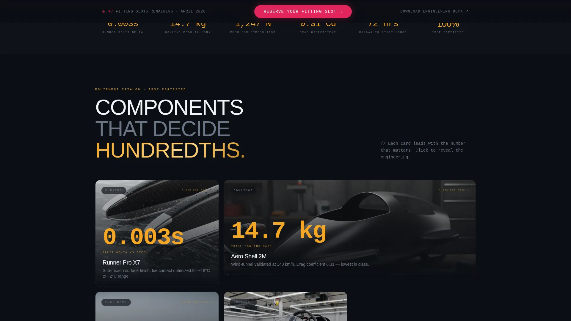 Bobsled Specialist Professional Website Template