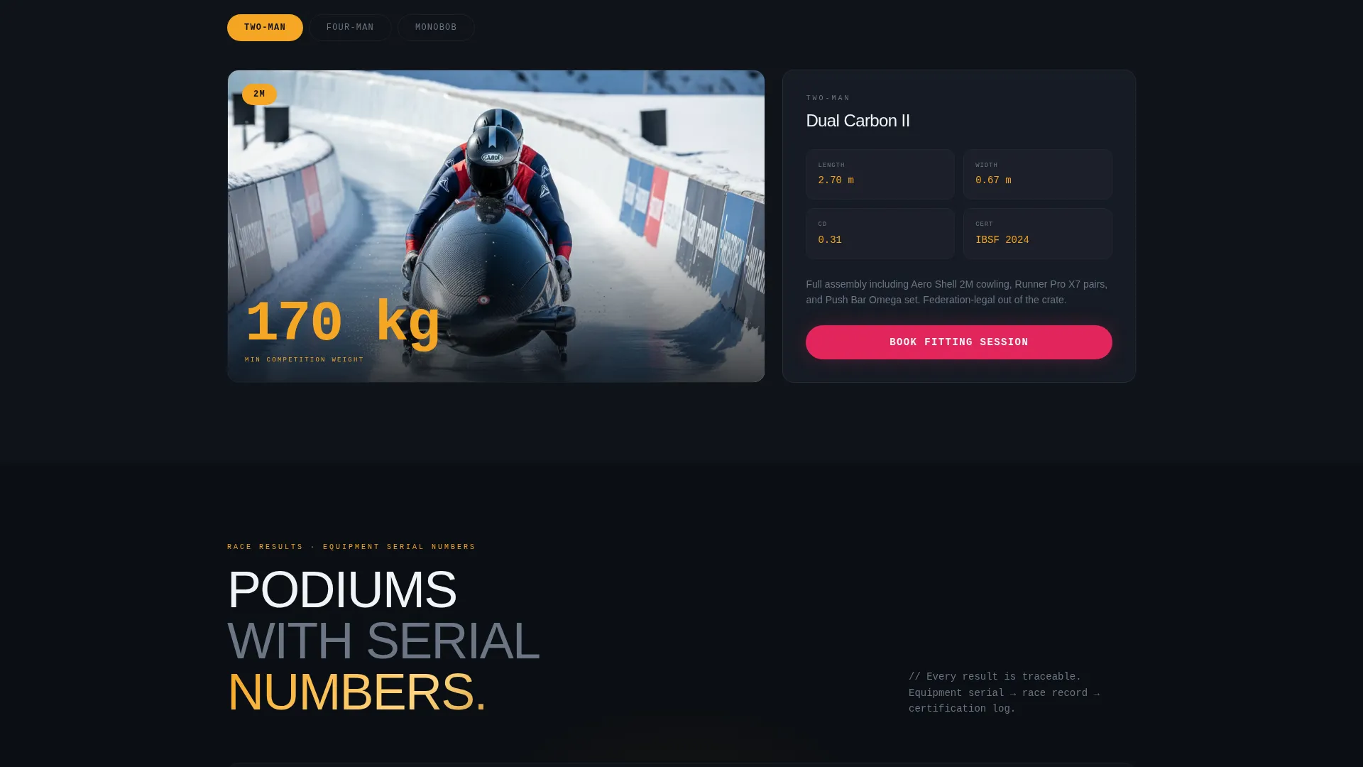 Bobsled Specialist Professional Website Template