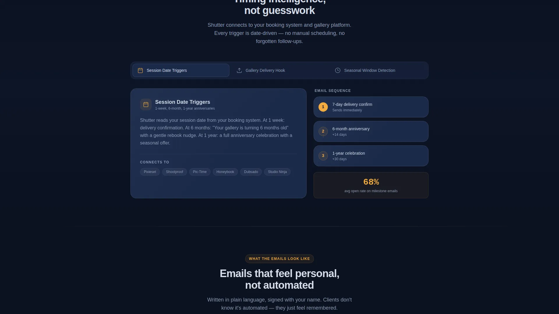 Photography Milestone Email Landing Page Template