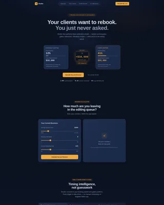 Photography Milestone Email Landing Page Template