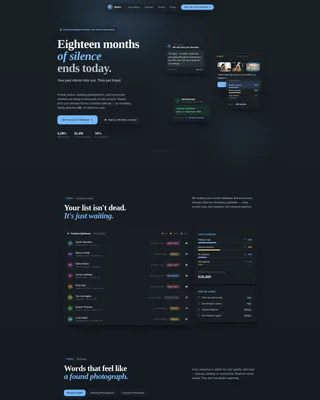 Dynamic Portrait Photography Landing Page Template