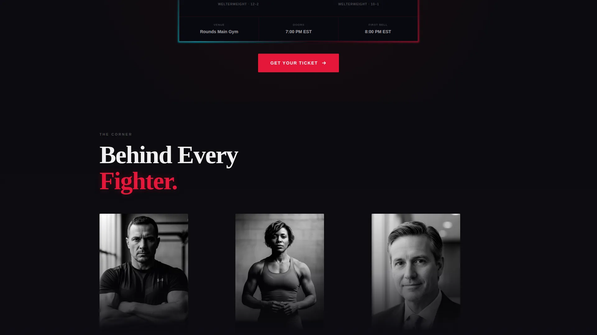 Boxing Professional Website Template