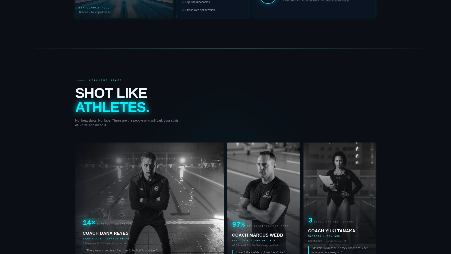 Swimming & Aquatic Center Professional Website Template