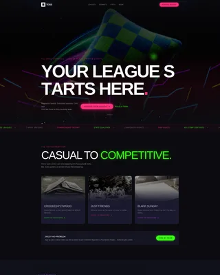 Cornhole Booking Website Template