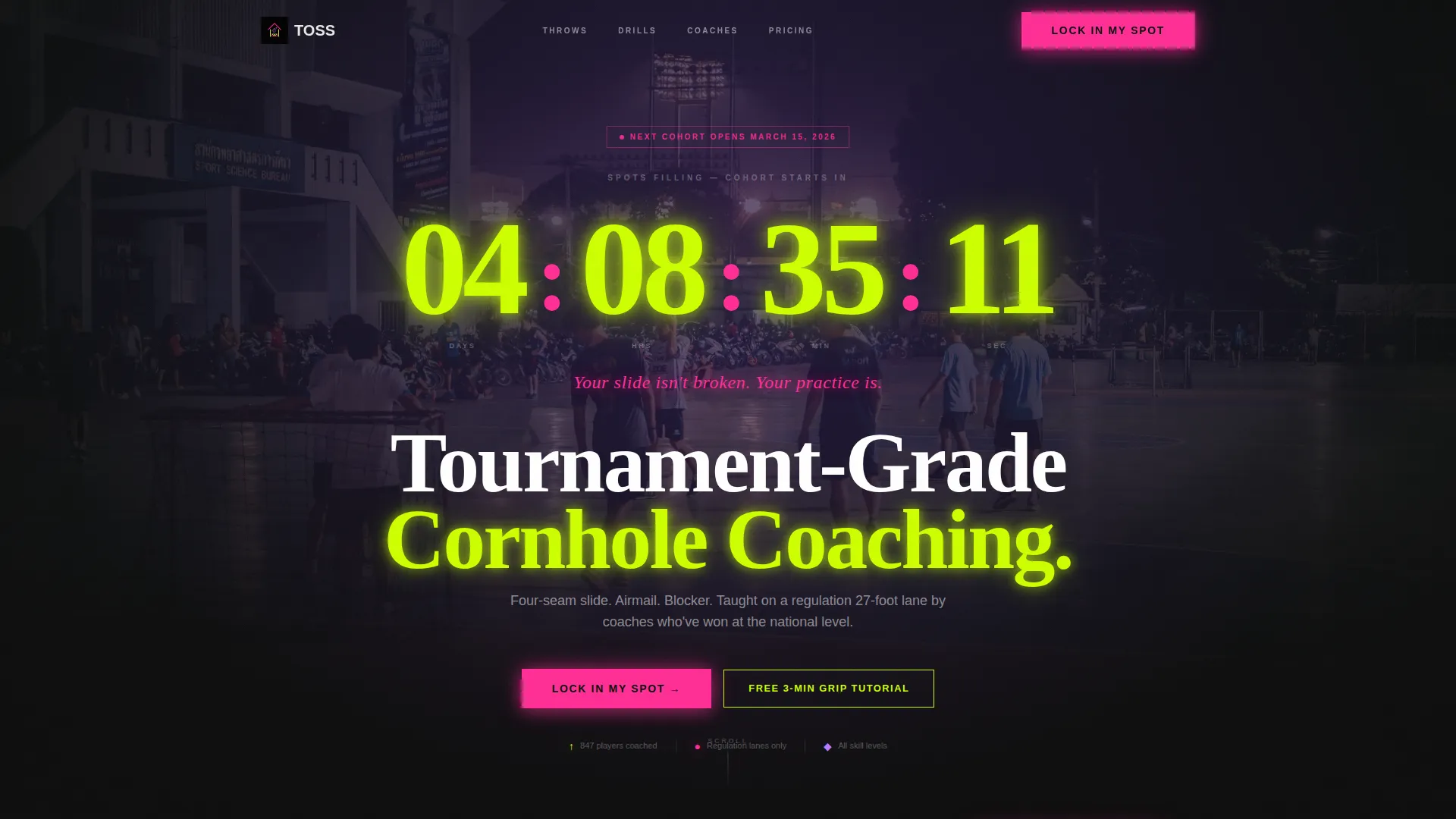 Cornhole Specialist Professional Website Template