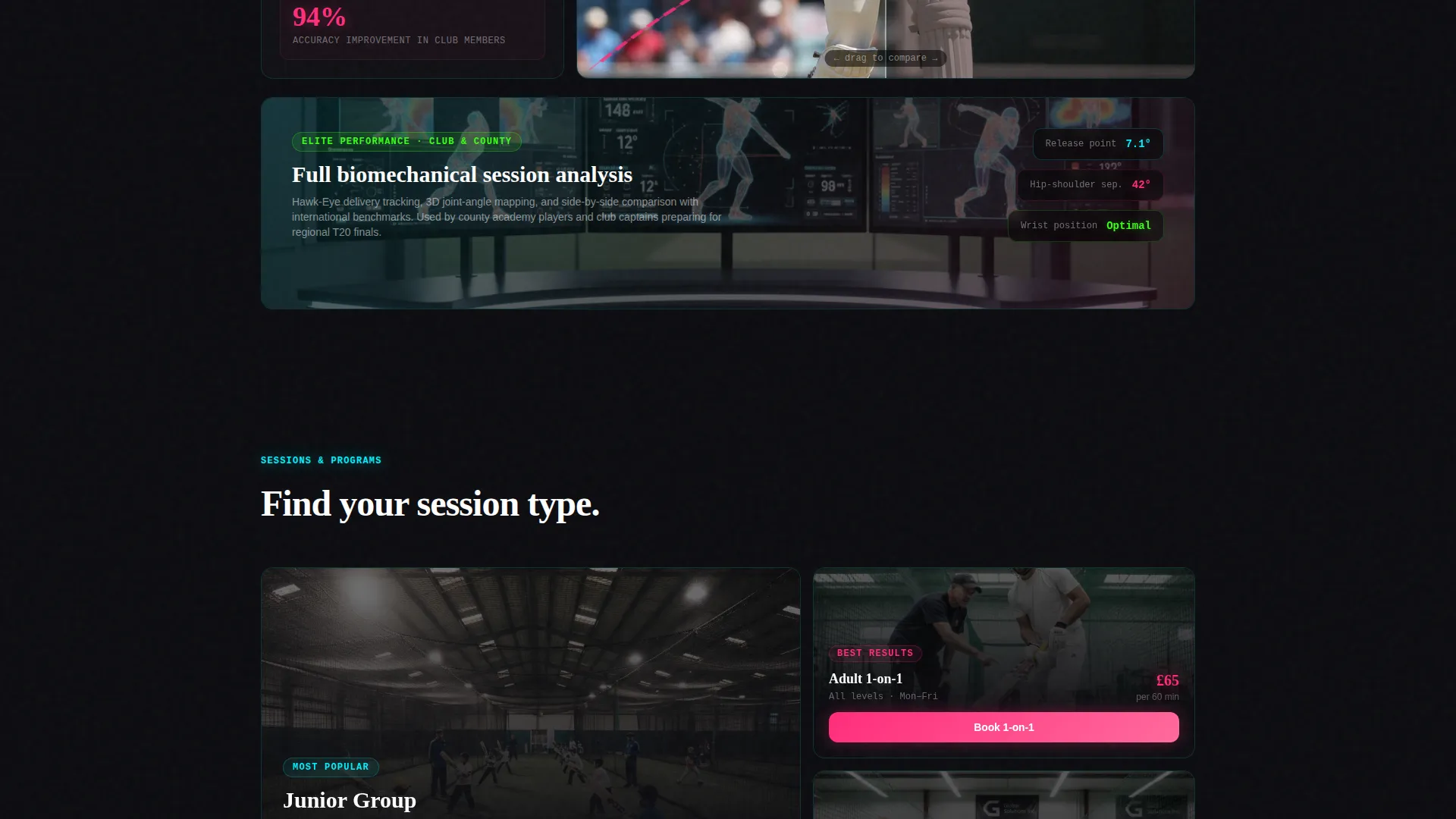 Cricket Advanced Booking Website Template
