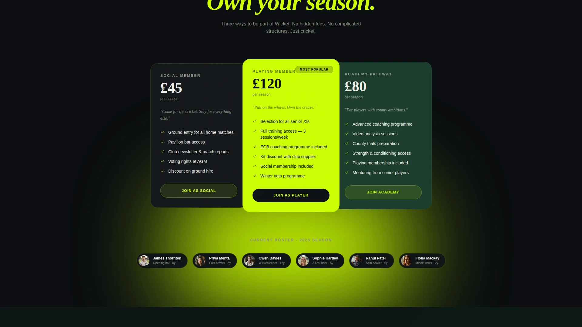 Cricket Booking Website Template
