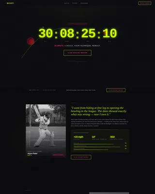 Cricket Booking Website Template