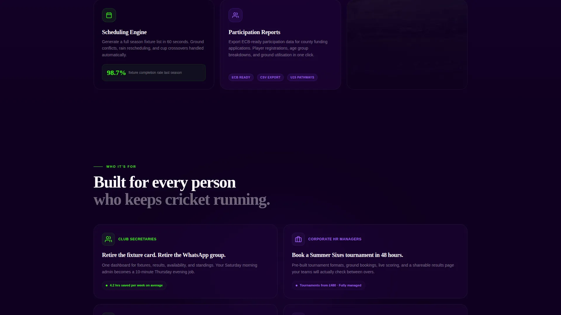 Cricket Professional Website Template