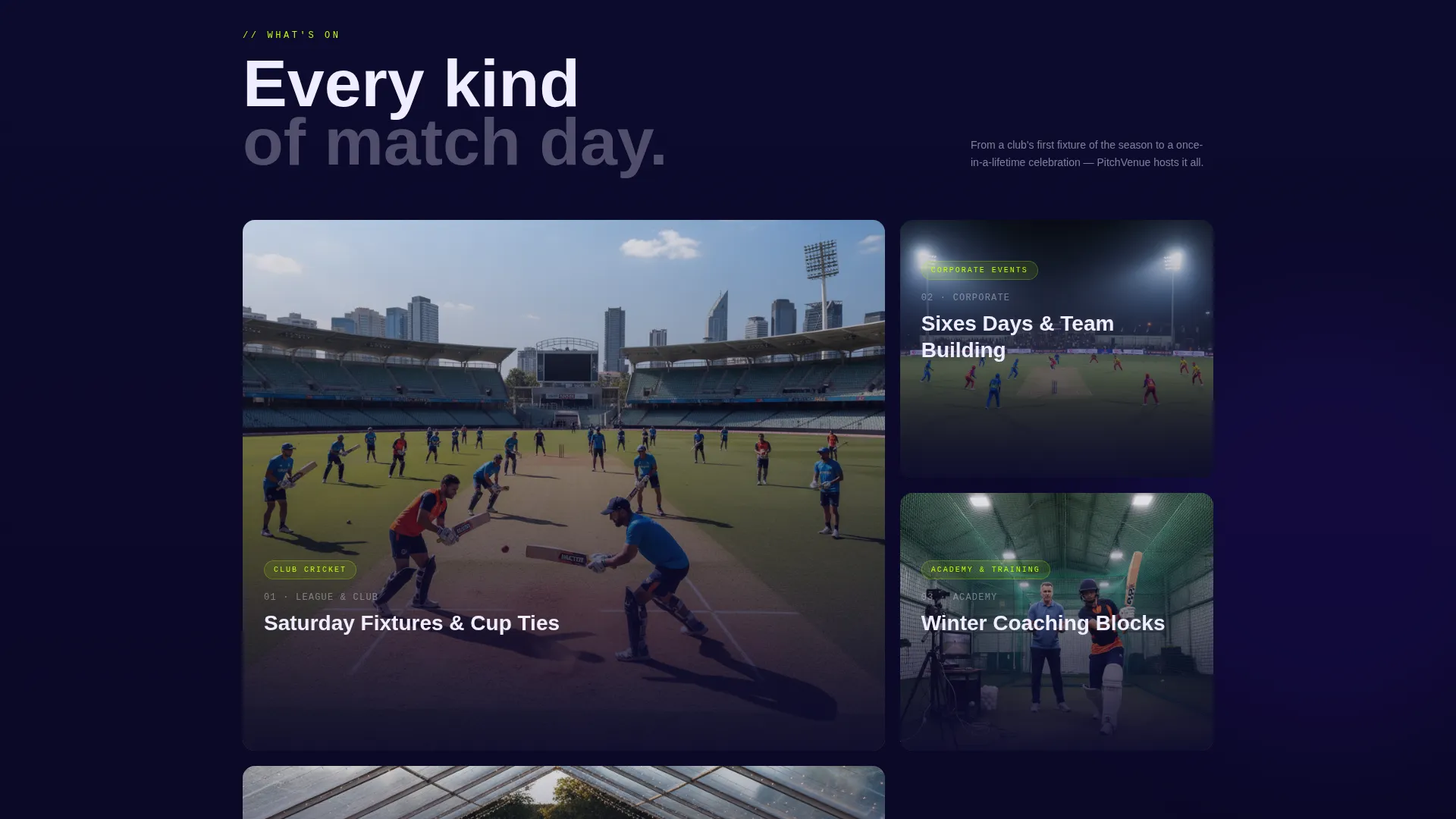 Cricket Specialist Booking Website Template