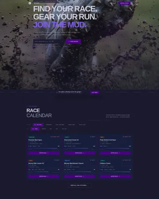 Cross Country Leagues Professional Website Template