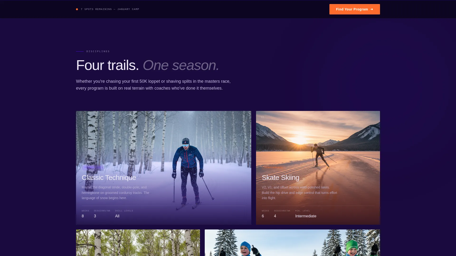 High-Octane Cross-Country Racing Landing Page Template