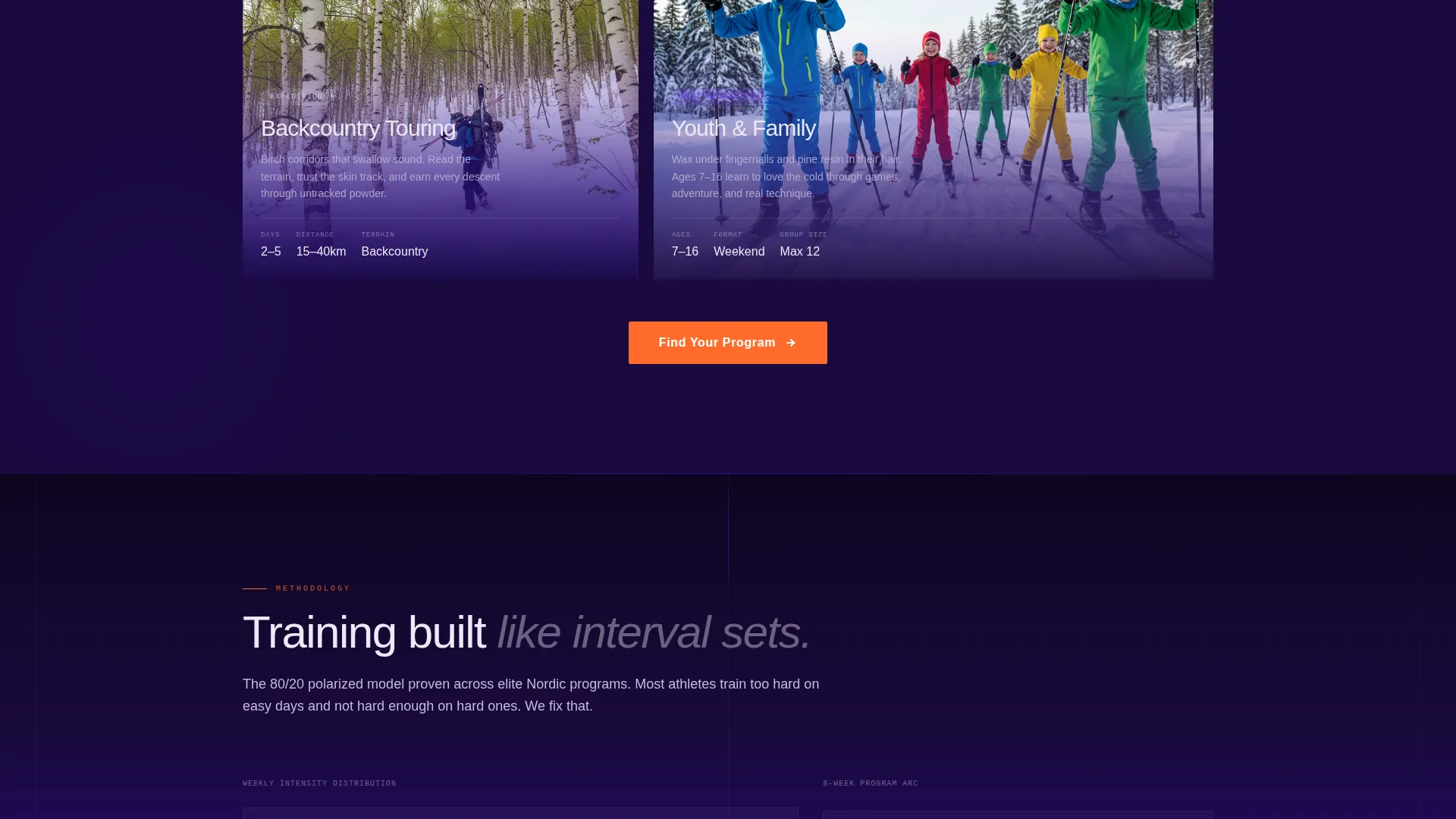 High-Octane Cross-Country Racing Landing Page Template