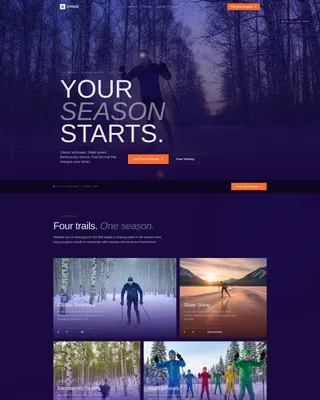 High-Octane Cross-Country Racing Landing Page Template