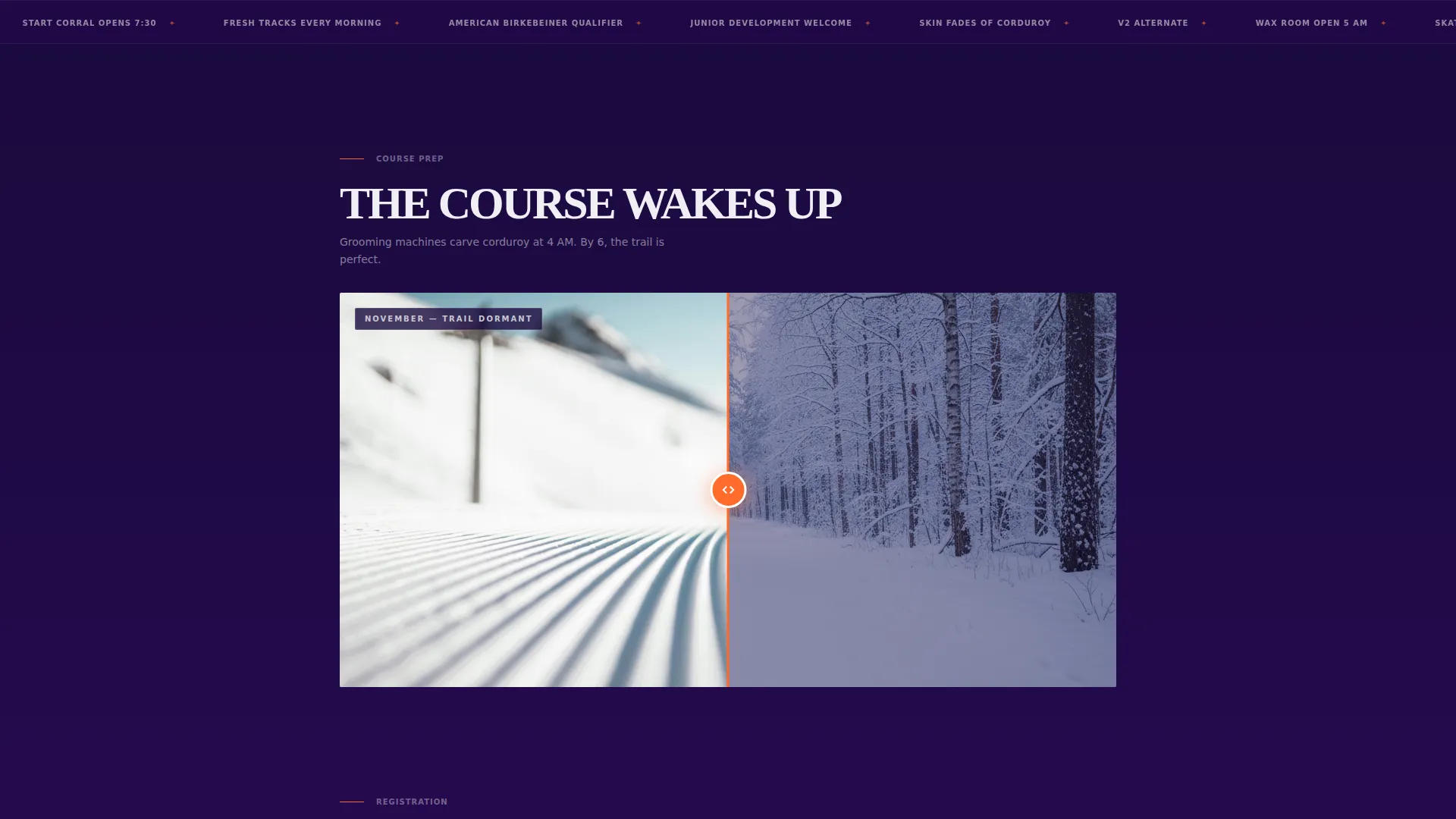 Performance Trail Running Landing Page Template