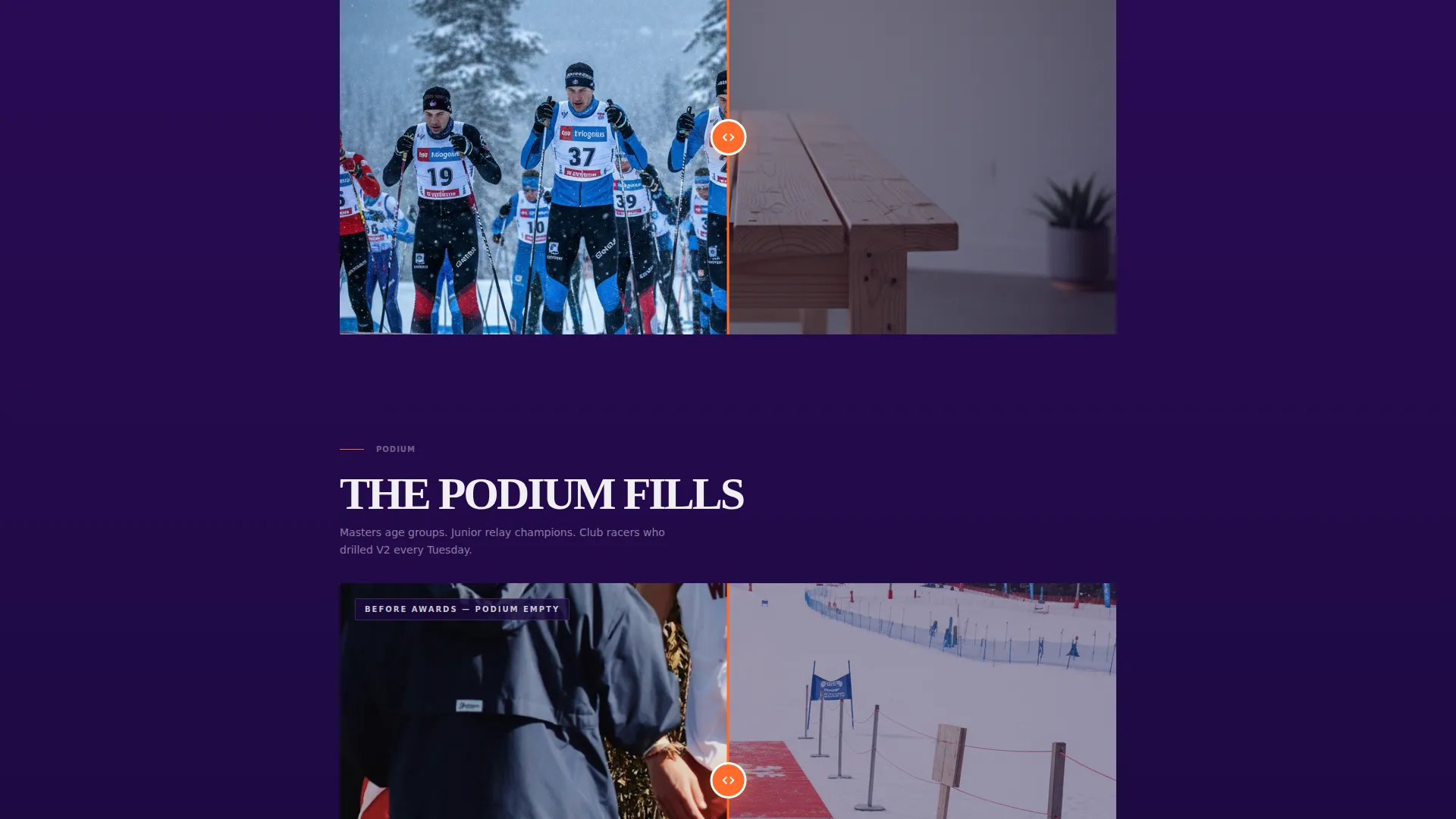 Performance Trail Running Landing Page Template