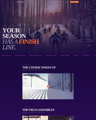 Performance Trail Running Landing Page Template