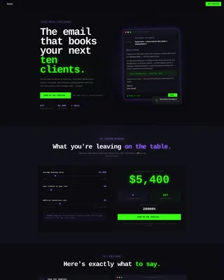 Photography Referral Request Email Landing Page